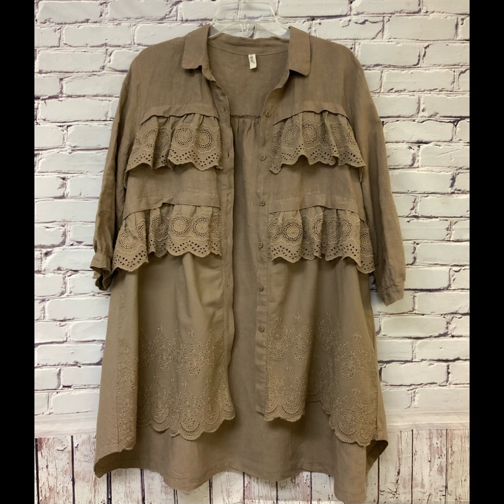 Linen blend Tunic.